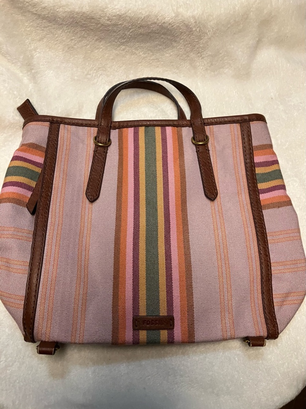 Fossil Striped Bag